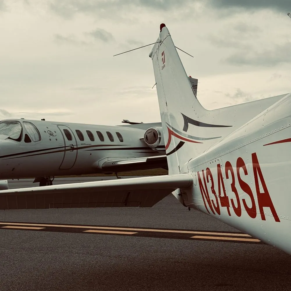 Citation jet on ramp