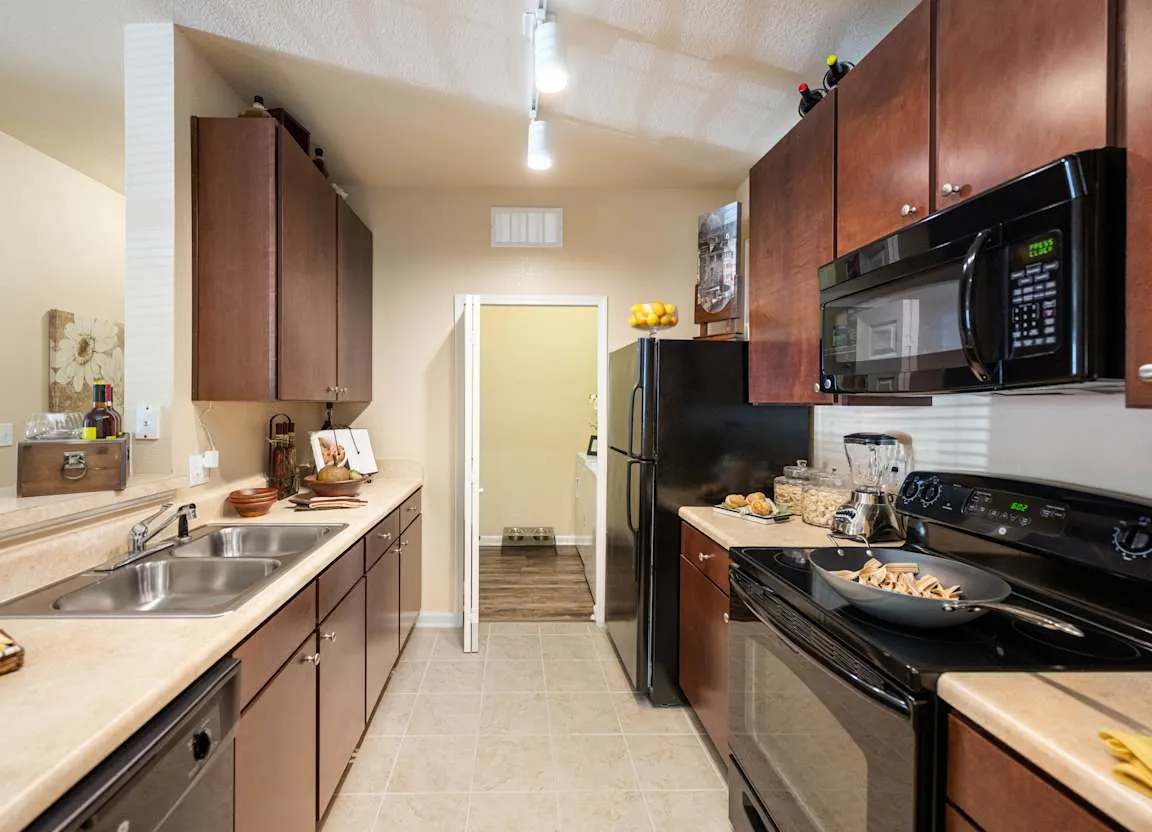 Student accommodation kitchen